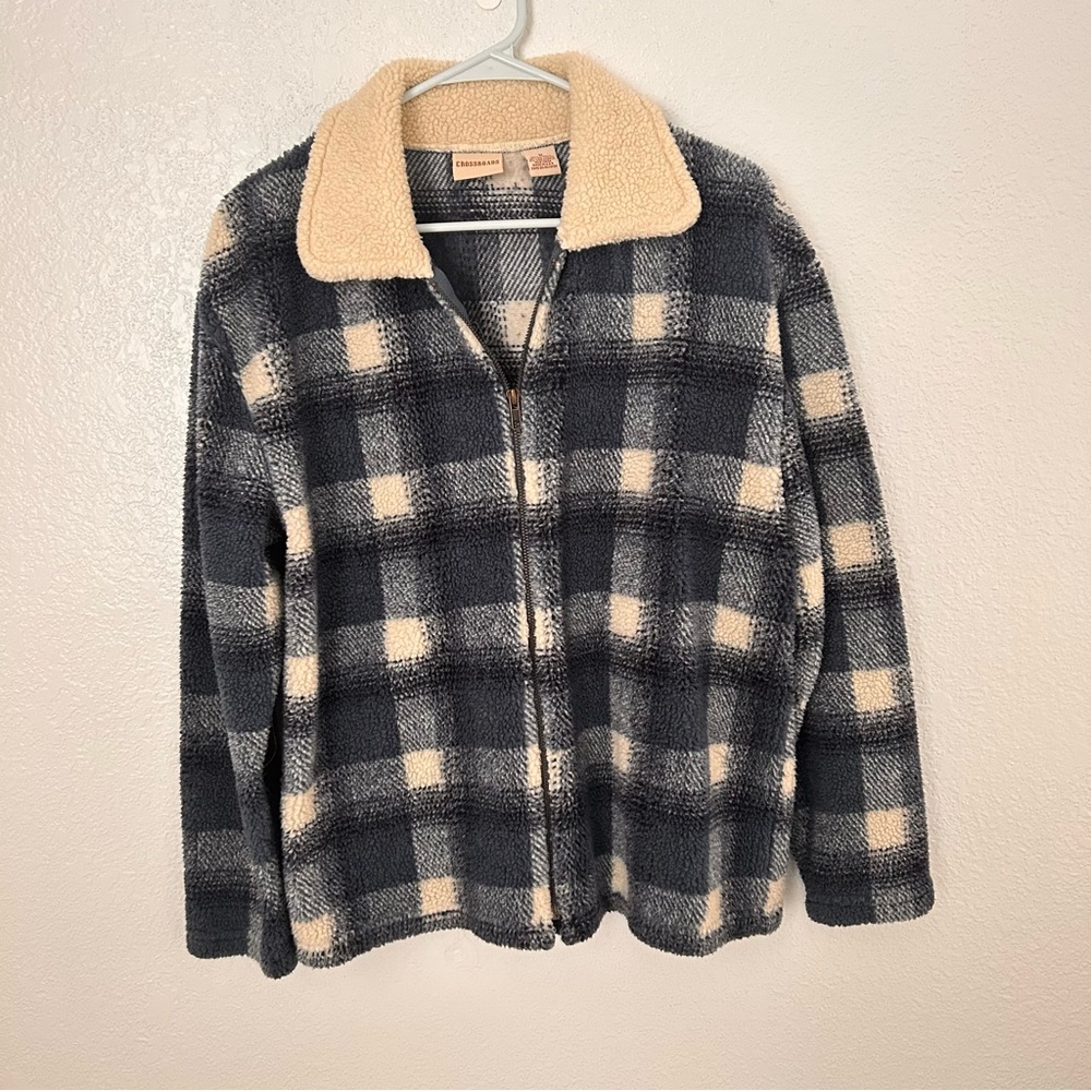 crossroads teddy zip up
